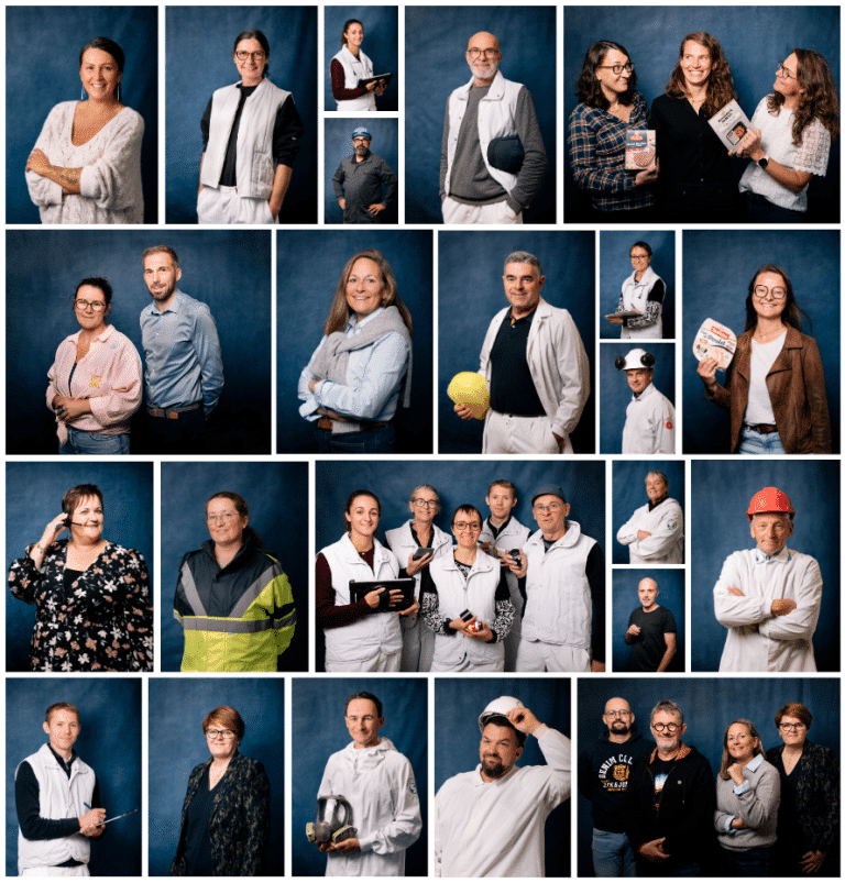 Portraits de collaborateurs